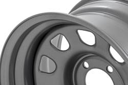 Rough Country Suspension Systems - Rough Country D-Window Wheel 16x8 6x5.5 -12mm Gray RC51-6883G - Image 3