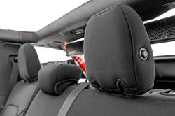 Rough Country Suspension Systems - Rough Country Front/Rear Seat Covers Black 21-24 Bronco 4DR 91059 - Image 3