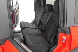 Rough Country Suspension Systems - Rough Country Front/Rear Seat Covers Black 21-24 Bronco 4DR 91059 - Image 4