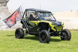 Rough Country Suspension Systems - Rough Country 2" Receiver Single Flag Pole Holder Black w/Pole 117520 - Image 6