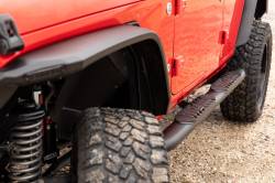 Rough Country Suspension Systems - Rough Country 4.5" Oval Tube Nerf Steps Black for 18-24 Wrangler JL 4DR 21016 - Image 5
