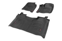 Rough Country Suspension Systems - Rough Country Fr/Rr Floor Liners Black 19-24 Silverado/Sierra Crew SM21612 - Image 4