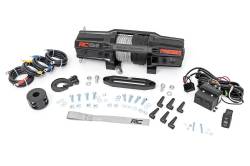 Rough Country Suspension Systems - Rough Country 6500lb 12V Electric UTV Winch w/Synthetic Rope RS6500SA - Image 1