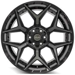 4PLAY - 4PLAY Wheels 4P06 22x10 6x5.5/135 -18mm Black/Brushed 4P06-22100-6D55-18BBT - Image 2