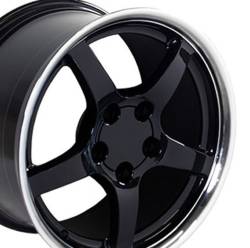 OE Wheels LLC - OE Wheels CV05 17x9.5 5x4.75 54mm Black/Machined CV05-D17095-5475-54BM - Image 3