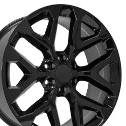 OE Wheels LLC - OE Wheels CV98B 22x9 6x5.5 24mm Gloss Black CV98B-22090-6550-24B - Image 3