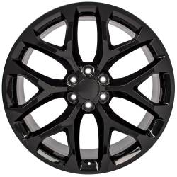 OE Wheels LLC - OE Wheels CV98B 24x10 6x5.5 24mm Gloss Black CV98B-24100-6550-24B - Image 2