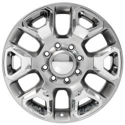 OE Wheels LLC - OE Wheels DG66 20x8 8x6.5 54.65mm Hyper Silver/Chrome DG66-20080-8165-54HS-ic - Image 2