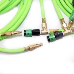 MORRFlate - MORRFlate 15ft 6-Tire Modular Trailer Inflation Air Hose Kit Green MFQ+T-15 - Image 2