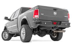 Rough Country Suspension Systems - Rough Country Heavy Duty Black Rear Bumper for 10-24 Ram HD 10786B - Image 2