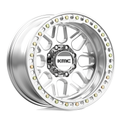 KMC - KMC Wheels KM235 GRENADE CRAWL BEADLOCK 20x10 8x6.5 -48mm Silver KM23521080548N - Image 1