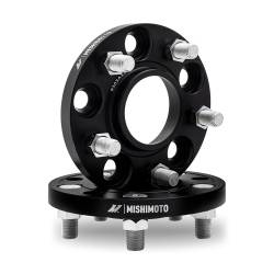 Mishimoto - Mishimoto MMWS-004-200BK 20mm Wheel Spacers 5x114.3 67.1CB M12x1.5 Black - Image 1