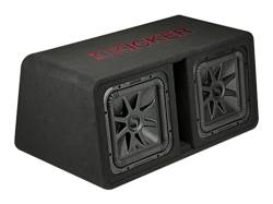 Kicker - Kicker 45DL7R122 Dual 12" Solo-Baric L7R Loaded Subwoofer Enclosure - Image 2