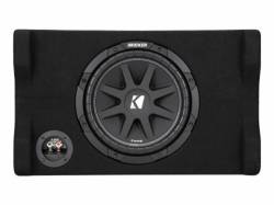 Kicker - Kicker 48CDF104 10" Comp Down-Firing 4 Ohm Loaded Subwoofer Enclosure - Image 1