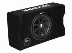 Kicker - Kicker 48CDF104 10" Comp Down-Firing 4 Ohm Loaded Subwoofer Enclosure - Image 2