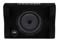 Kicker - Kicker 48CVTDF102 10" CompVT Down-Firing 2 Ohm Loaded Subwoofer Enclosure - Image 1