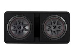 Kicker - Kicker 48DCVR122 Dual 12" CompVR 2-Ohm Loaded Subwoofer Enclosure - Image 1