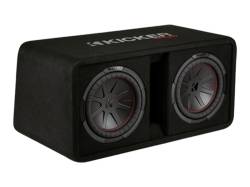 Kicker - Kicker 48DCWR102 Dual 10" CompR 2-Ohm Loaded Subwoofer Enclosure - Image 3