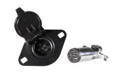 Hopkins Towing Solution - Hopkins 48405 6-Pole Round Connector Kit Vehicle To Trailer Wiring Connector - Image 2