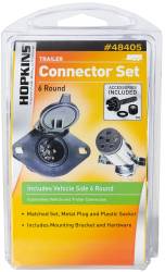 Hopkins Towing Solution - Hopkins 48405 6-Pole Round Connector Kit Vehicle To Trailer Wiring Connector - Image 3