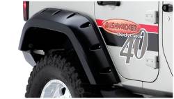 Bushwacker - Bushwacker Max Pocket Style Rear Fender Flares-Black for Jeep JK 10044-02 - Image 1