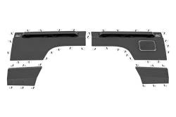 Rough Country Suspension Systems - Rough Country Rear Fender Panel Armor Black for 97-01 Cherokee XJ 10579 - Image 1