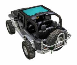 SpiderWebShade - SpiderWebShade Mesh Bikini Top-Teal for Jeep JK 2DR JKINI-2D-TEAL - Image 1