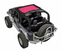 SpiderWebShade - SpiderWebShade Mesh Bikini Top-Pink for Jeep JK 2DR JKINI-2D-PINK - Image 1