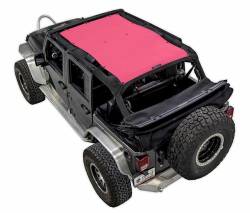 SpiderWebShade - SpiderWebShade Mesh Bikini Top-Pink for Jeep JK 4DR SWS-SHDTOP-01-JK4D-PNK - Image 1