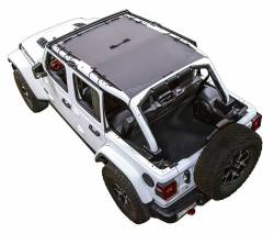SpiderWebShade - SpiderWebShade Mesh Bikini Top-Grey for Jeep JL 4DR SWS-SHDTOP-01-JL4D-GRY - Image 1