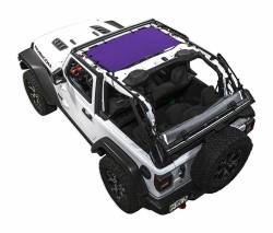 SpiderWebShade - SpiderWebShade Mesh Bikini Top-Purple for Jeep JL 2DR JLKINI-2D-PRP - Image 1