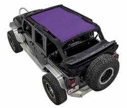 SpiderWebShade - SpiderWebShade Mesh Bikini Top-Purple for Jeep JK 4DR SWS-SHDTOP-01-JK4D-PRP - Image 1