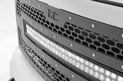 Rough Country Suspension Systems - Rough Country Front Mesh Grille Insert w/LED Black for 13-18 Ram HD 70152 - Image 5
