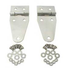 Rugged Ridge - Rugged Ridge 11111.01 Hood Hinges Stainless Steel for Jeep CJ & Wrangler - Image 1