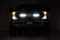Rough Country Suspension Systems - Rough Country Grille Mount Quad 10" LED Light Bar Kit 20-22 Super Duty 70898 - Image 3
