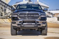 Rough Country Suspension Systems - Rough Country Black Front Bumper Bull Bar w/LED for Ram 1500 B-D4092 - Image 4
