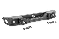 Rough Country Suspension Systems - Rough Country Tubular Black Rear Bumper for Jeep Wrangler JK 10649 - Image 2