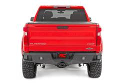 Rough Country Suspension Systems - Rough Country Heavy Duty Black Rear Bumper 19-24 Chevy Silverado 1500 10758 - Image 2