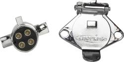 Hopkins Towing Solution - Hopkins 48295 4-Pole Rounds Vehicle To Trailer Wiring Connector - Image 1