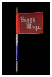 Buggy Whip - Buggy Whip 2' LED Bright Whip Light-Red/White/Blue Threaded BWBRTLED2RWBT - Image 1