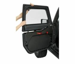 Bestop - Bestop Rear Upper Soft Half Doors Black Twill for 07-18 Wrangler JK 4DR 51733-17 - Image 3