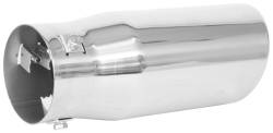 Spectre - Spectre Performance 22354 3.5" 3.5" Out Slant Cut Stainless Exhaust Tip 8.5" - Image 2