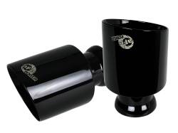 aFe Power - aFe Power OEM IN/4.5" OUT Bolt-On Matte Black Stainless Exhaust Tips 49C32068-B - Image 1