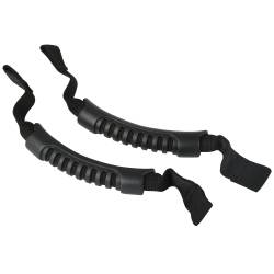 Rugged Ridge 13305.10 Front Headrest Grab Handles Black for Jeep Wrangler