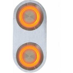 Autoloc - Autoloc AUTBBA24 Daytona Billet Switch Orange LED Illumination Single Switch - Image 1