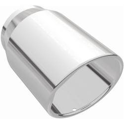 MagnaFlow Exhaust Products - MagnaFlow 35148 Single Polished Exhaust Tip 4" Inlet/5" Outlet Round - Image 2