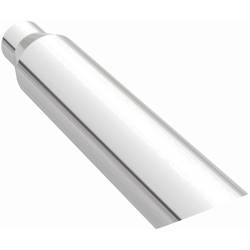 MagnaFlow Exhaust Products - MagnaFlow 35216 Single Polished Exhaust Tip 2.25" Inlet/3.5" Outlet Round - Image 2