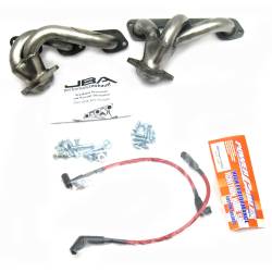 JBA Racing Headers - JBA Headers 1.5" Shorty Stainless Headers-Raw for Jeep 3.8L 1528S - Image 1