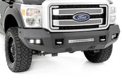 Rough Country Suspension Systems - Rough Country Heavy Duty Black Front Bumper 11-16 Super Duty 10783 - Image 1