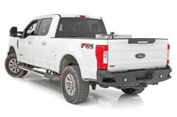 Rough Country Suspension Systems - Rough Country Heavy Duty Black Rear Bumper 17-22 Super Duty 10788 - Image 3